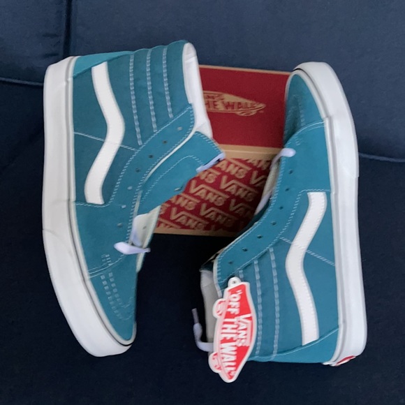 Vans Sk8-Hi Blue Coral/True White MENS - Picture 13 of 16